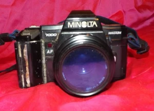 Minolta Maxxum 7000 35mm SLR Film Camera, Maxxum 4000 AF Flash & 28-85 Zoom Lens - Picture 1 of 7