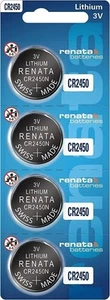 Renata Batteries CR2450N 3 Volt Lithium Coin Battery (4 Pack) - Picture 1 of 9