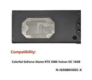 Granzon GPU Water Block For Colorful GeForce IGame RTX 5080 Vulcan OC 16GB - Picture 1 of 8