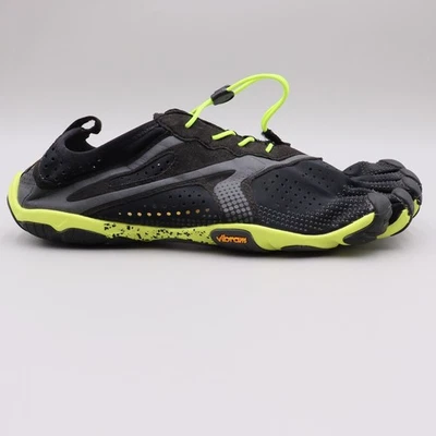 Tênis de trilha Vibram FiveFingers V-Run masculino EUA 12-12.5 preto neon minimalista - Imagem 1 de 4