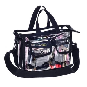 Medium Clear Pvc Makeup Artist Set Bag Transparent Cosmetic Storage Bag Travel M - Picture 1 of 9