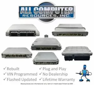 2008 Toyota Highlander 3.5L ECU ECM PCM Engine Computer - 89661-48B71 -Plug&Play - Foto 1 di 2