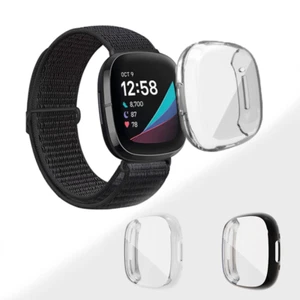 Futerał ochronny do Fitbit Versa 4 / Sense 2 Full Cover Case Screen Protector Bumper - Zdjęcie 1 z 7