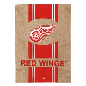 **OPEN FLAG** NHL Team Detroit Red Wings 14B4359 BURLAP Garden Flag 12.5” x 18” - Picture 1 of 1