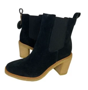 Lauren Ralph Lauren Women's Marianna Pull-On Black Suede Bootie Size 6B - Picture 1 of 14
