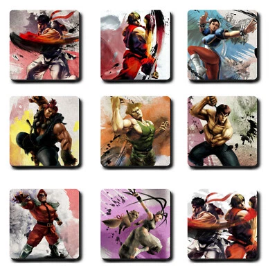 Street Fighter 4 IV - Coasters - Hardwood Anime Gift Ryu Ken Chun li mug art 5 V
