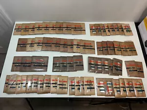 Lot of 66 New Vtg Wood Veneer Switch Plug Plate Wallplate Birch Walnut Mahogany - Picture 1 of 12