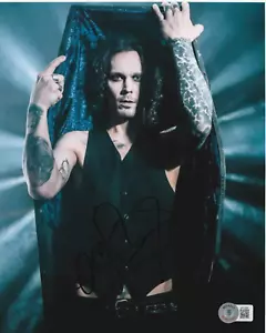 VILLE VALO SIGNED AUTOGRAPH HIM H.I.M. 8x10 PHOTO SINGER BAM A BECKETT BAS COA - Picture 1 of 1