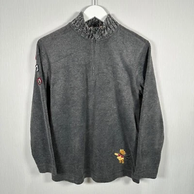 Disney Store Винни-Пух женщин маленький флисовый свитер 1/4 молнии вышитый - Изображение 1 из 4