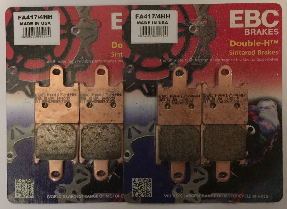 EBC Sintered FRONT Disc Brake Pads (2 Sets) Fits KAWASAKI Z750R (2011 to 2012) - Image 1 of 1