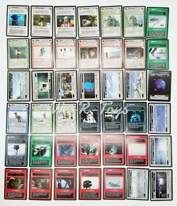 Star Wars CCG Customizable Card Game Hoth Complete Set of 42 C2 Cards SWCCG Mint - Picture 1 of 11