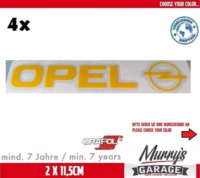 4x Opel Youngtimer Classic Logo Aufkleber, Sticker, Decal, Autocollat, Étiquette - Bild 1 von 4