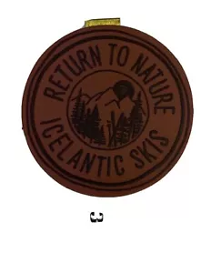 Three (3) Icelantic Skis Patch Faux leather - Picture 1 of 3