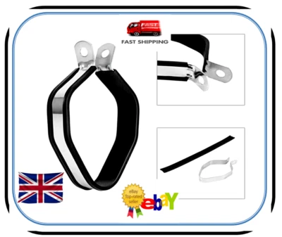 Motorcycle Exhaust Muffler Silencer Hanger - Hanging Clamp Strap Mount Bracket - Image 1 of 4