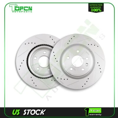Fits FORD FLEX 2009 -2016 2017 2018 Front Brake Rotors Drilled & Slotted Foto 1 de 4