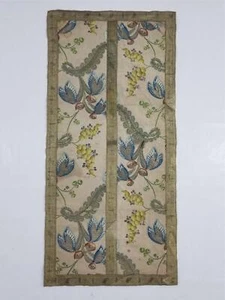 Antique 18thC French Brocade Silk and Silver Threads Panel 93x44cm - Picture 1 of 13