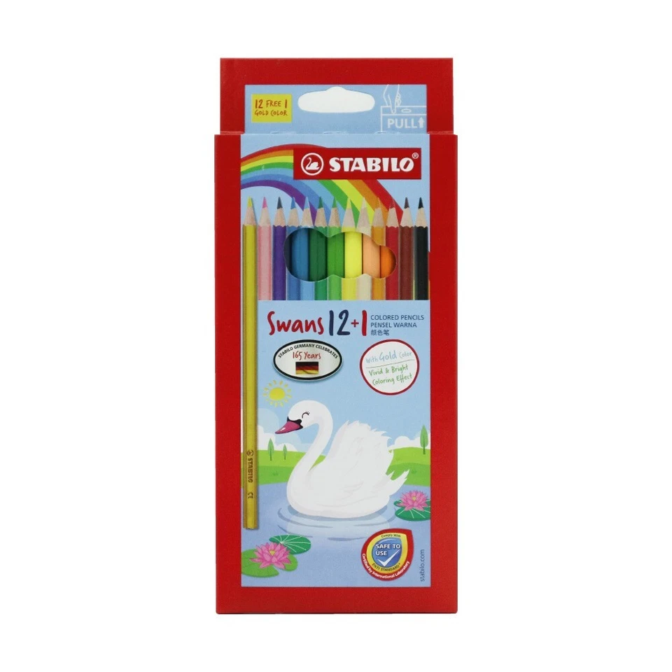 Stabilo 12 Colour Pencil - Long Size Colour Pencil Box Bulk of 10 - Image 1 of 1