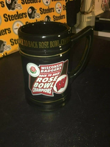 1999-2000 Wisconsin Badgers Rose Bowl Champions Stein Back to Back Limited 2000 Cover