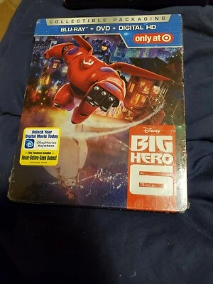 Big Hero 6 2015 Blu-ray+DVD+Digital Only at Target Collectible Steelbook NIP - Image 1 of 2