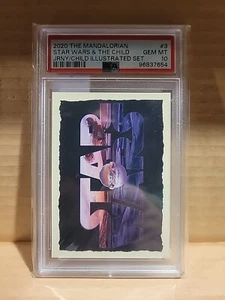 2020 The Mandalorian: Journey of Child Illustrated Set #3 SW & The Child PSA 10 - Bild 1 von 2