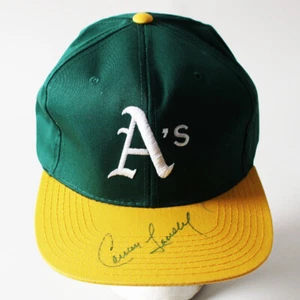 Carney Lansford Signed Hat A's - COA JSA - Picture 1 of 7