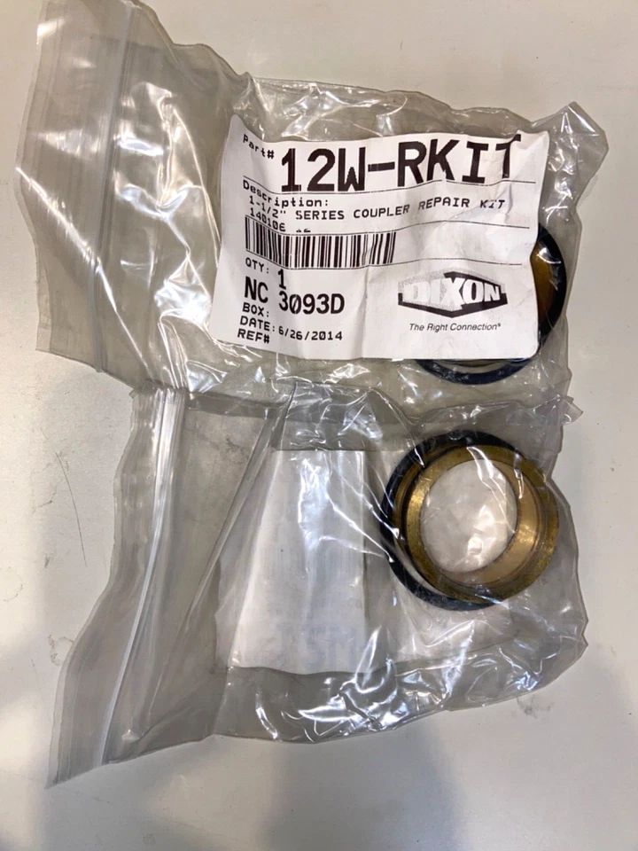 2 PIECE Dixon 12W-RKIT Valve W-Series Interchange Hydraulic Coupler Repair - Image 1 of 1