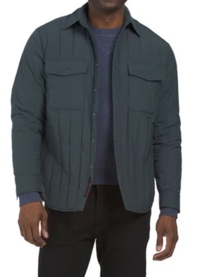 $348 Robert Graham Quilted Shirt Jacket Camo Rare Color Slate Blue XL  NWT - Image 1 of 4