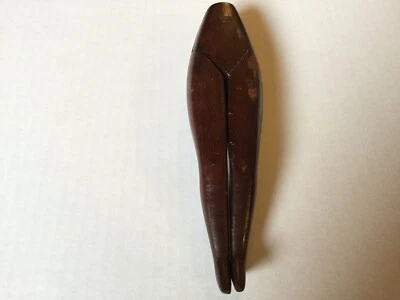 Vintage Rare Carved Wood Wooden Woman’s Legs Nutcracker, Haitian, Haiti Souvenir - Image 1 of 4