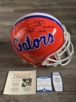 Emmitt Smith Signed Authentic Florida Gators VSR4 Helmet With Mult. Inscriptions - Image 1 of 4