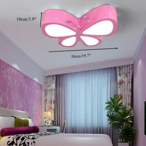 Creative Cartoon Butterfly Ceiling Light Children's Room LED Pendant Lamp Decor - Picture 1 of 14