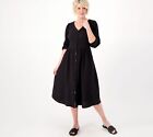Encore By Idina Menzel Womens Petite Dress Pxl Relaxed Gauze Black A596095