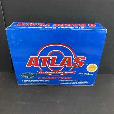 NEW CASE 40 Sections Atlas 3-Rail O GA 0-36 CURVED TRACK #6066 Orig Box J.277 - Image 1 of 4