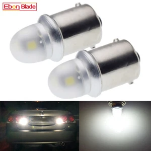 2 X 1156 BA15S CAR WHITE GLOBE 5 LED BRAKE REVERSE TURN STOP TAIL LIGHT BULB 12V - Picture 1 of 8