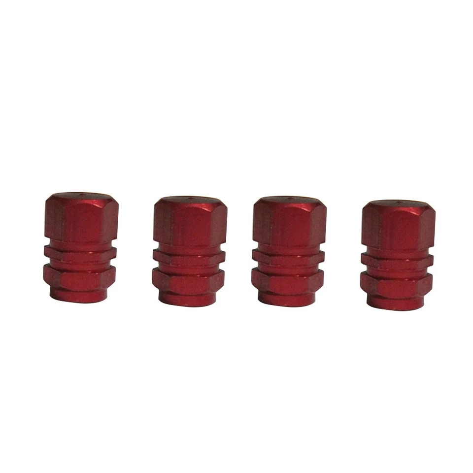 Red Aluminum Motorcycle Motorbike Wheel Tire Tyre Valve Stem Caps For Honda - Image 1 of 2