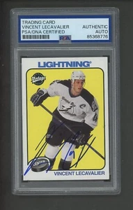 Vincent Lecavalier 2000-01 UD Vintage #228 Lightning PSA Encased Autograph - Picture 1 of 2