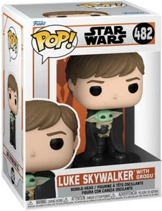 Star Wars: Mandalorian - Luke Skywalker with Grogu POP! Vinyl Bobble-Head (482) - Picture 1 of 2