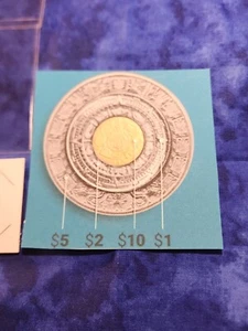 Mexican 5 Coin Lot Pesos Centavos Circulated Aztec calendar Moneda Random Years - Picture 1 of 5