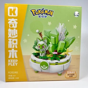 Pokemon Sprigatito Licencia Oficial Suculenta Planta Maceta Construcción Ladrillo - Imagen 1 de 8