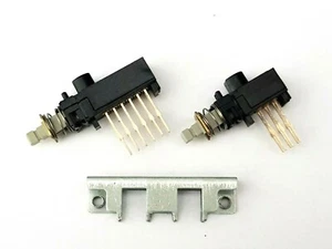 2x SMK Drucktaster Verriegelung PCB Schalter Japan + Bkt - 6 & 12 lange Kontakte - NOS - Bild 1 von 10