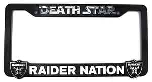 Marco de matrícula elevado en 3D de los Las Vegas Raiders ""Raider Nation"" (cromado) - Imagen 1 de 3
