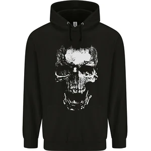 Skull White Childrens Kids Hoodie - Picture 1 of 3