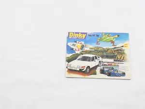 Katalog Dinky Toys GB Nr°14 Von 1978 Stempel Bory Yverdon Schweiz - Bild 1 von 7