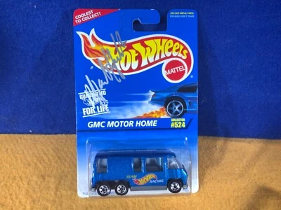 O9-48 HOT WHEELS - GMC MOTOR HOME - 1996 - MICHAEL HERALDA AUTOGRAPHED - #524  - Image 1 of 4