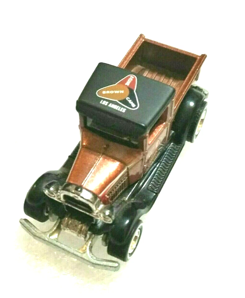 Camión Ford Modelo A Hot Rod 1929 C06 juguete fundido a presión de bronce - levas de corredor marrón  Foto 1 de 4