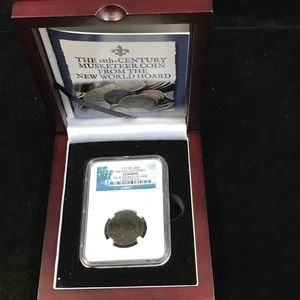 1711 D 30D French Colonies Genuine New World Hoard NGC  - Picture 1 of 3
