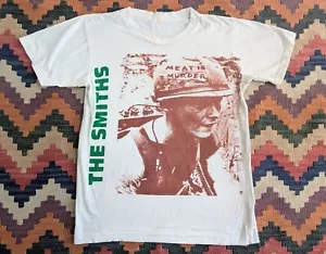 Vtg 80s 90s The Smiths Meat Is Murder Graphic T-Shirt Morrissey XS - Picture 1 of 5