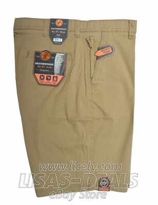 Men's Weatherproof Comfort Utility Short Khaki Sand Green Navy 30 32 36 38 40 42 - Image 1 of 4