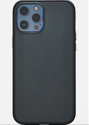 Funda de teléfono para iPhone 12 Pro Max - Negra-Transparente, a prueba de golpes, GARANTÍA. Foto 1 de 4