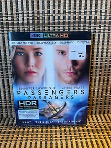 Passengers 4K/3D (3-Disc UHD/Blu-ray, 2017)+Slipcover.Chris Pratt/Jennifer Lawre - Picture 1 of 5