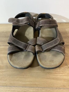 Timberland Breakwater Brown Leather Sport Sandals Mens Size 12 M. - Picture 1 of 8